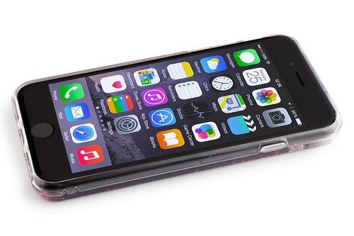 GUESS LIQUID GLITTER iPhone 6 / 6S / 7 / 8 4,7 - RASPBERRY na Arena.pl