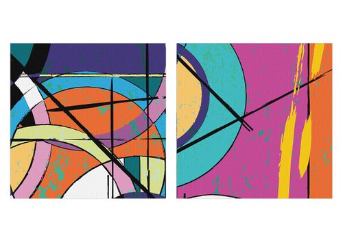 Obraz Na Płótnie - Abstrakcja Kolor - 90X30 Cm - Ca90X30-3601 na Arena.pl