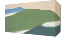 Obraz 30x20cm Green Mountains, Sekka Japoński Vintage