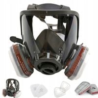 MASKA LAKIERNICZA PEŁNOTWARZOWA TYPu 3M 6800 GAZOWA CHEMICZNA FILTRY x10