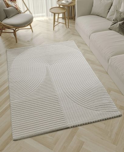 the carpet Everest Short Pile Rug, High-Low Effect, Panglao, Cream, 120x170 na Arena.pl