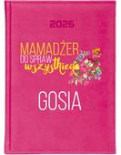 KALENDARZ A4 2026 DZIENNY terminarz nadruk MAMADŻER DO SPRAW WSZYSTKIEGO