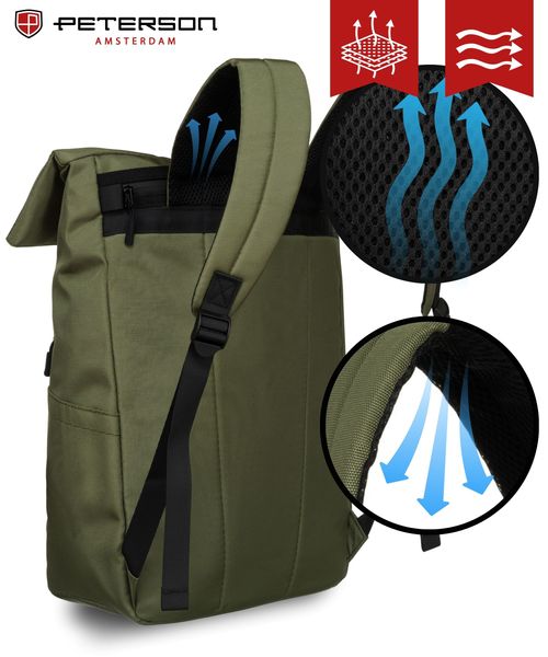 plecak miejski ptn rio-9107 green zdjęcie 5