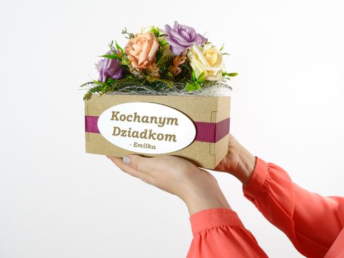 Dzień Babci Dziadka floverbox Twój grawer na Arena.pl