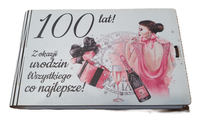 pudełko na pieniądze 9,5 x 16cm banknotówka kolor 100 lat elegant
