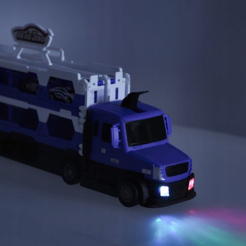 Laweta samochód transporter niebieski na Arena.pl