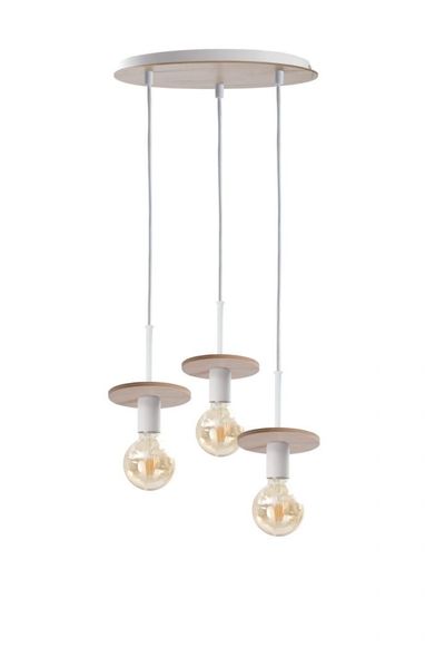Lampa wisząca 3xE27 SATURN NATURAL zdjęcie 1