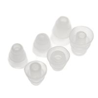 Gumki do słuchawek Triple-Flange 4.0 - 5.0 mm bezbarwne