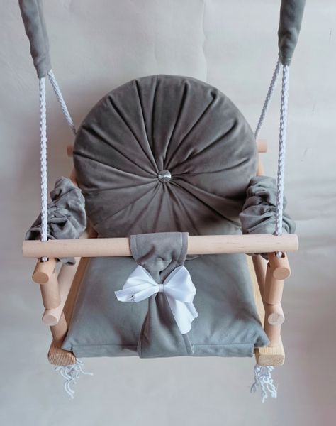 HUŚTAWKA 3w1 DLA DZIECI SZARY DOMU OGRÓD POKOJOWA zdjęcie 5