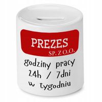 Dla Prezesa Viceprezes Skarbonka Prezes Sp Z. O.o Z Nadrukiem Ze Zdjęciem