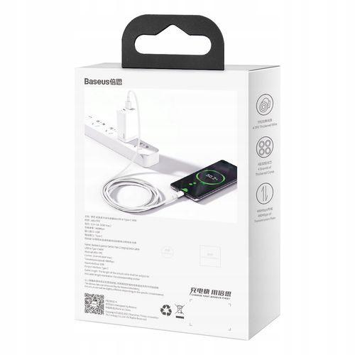 Kabel niktrade USB - USB typ C 2 m biały na Arena.pl