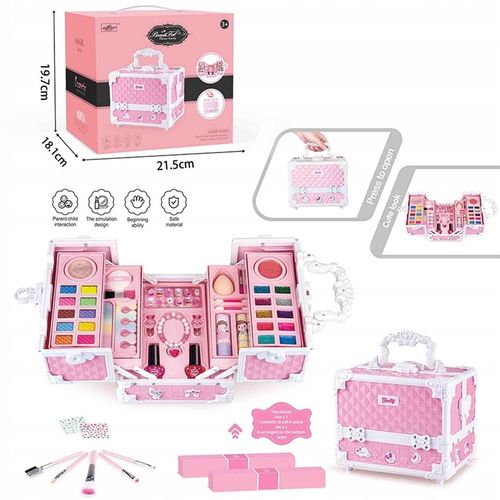 DUŻY ZESTAW KOSMETYKÓW DO MAKIJAŻU I PAZNOKCI MAKEUP DLA DZIECI PREZENT na Arena.pl