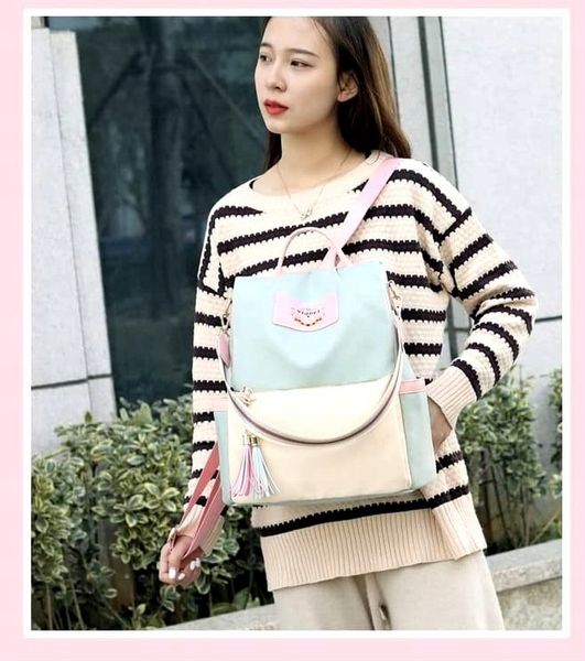 Damski Plecak Plecaczek Torebka Torba 2W1 Pojemny zdjęcie 5