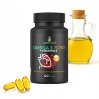 Omega 3 Forte 1000mg +Witamina E | 350EPA 250DHA |Odporność, wzrok 120szt