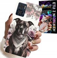 ETUI DO MOTOROLA MOTO E22 / E22I - PITBULL GROŹNE PSY FUTERAŁ PLECKI CASE