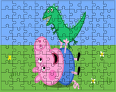 Puzzle Świnka Peppa
