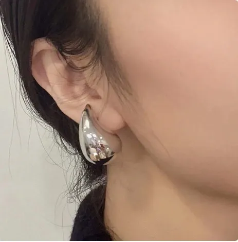 KOLCZYKI srebrna KROPLA łezka stal 316L na Arena.pl