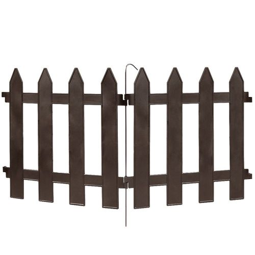 Płotek ogrodowy brązowy 30x30 cm 10 szt. na Arena.pl