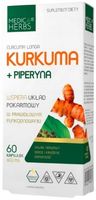 Medica Herbs Kurkuma + piperyna Cholesterol Serce Trawienie Wątroba 60 kaps