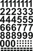 NAKLEJKI wycinane ploterowo CYFRY LICZBY kropki kreski samoprzylepne 4cm