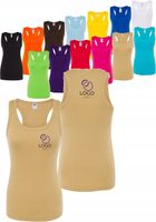 Top na ramiączkach dla kobiet TWÓJ WŁASNY HAFT LOGO firmowa reklamowa