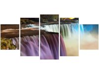 70CM 150CM OBRAZ 5 ELEM WODOSPAD NIAGARA ŚCIENNY