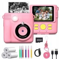 APARAT POLAROID NATYCHMIASTOWY DLA DZIECI FILMÓW ZDJĘĆ DRUK TERMICZNY 32GB