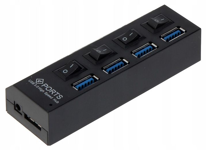 Rozgałęźnik HUB-USB3.0-1/4 na 4 gniazda zdjęcie 2
