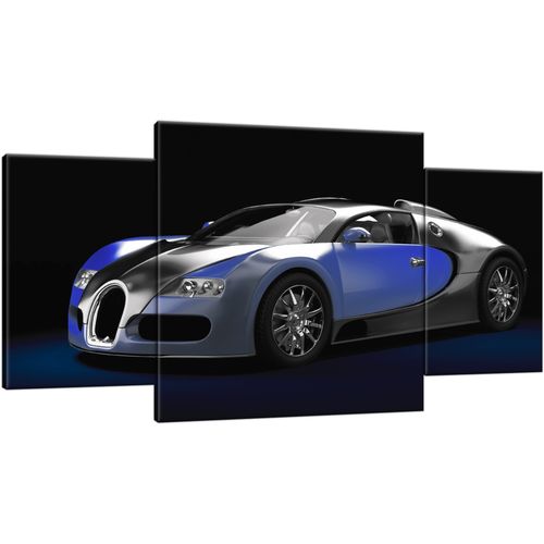 Obraz Drukowany 80X40 Błękitne Bugatti Veyron na Arena.pl