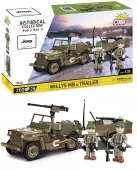 Klocki COBI 3132 Willys MB & Trailer samochód terenowy z przyczepą JEEP