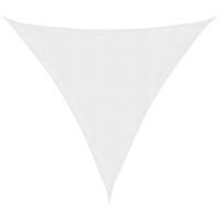 Trójkątny żagiel ogrodowy, tkanina Oxford, 4,5x4,5x4,5 m, biały