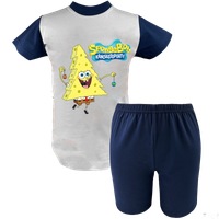 Krótka Piżama dziecięca SpongeBob Kanciastoporty