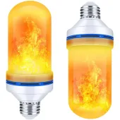 Żarówka led imitująca żywy płomień e27 9w ozdobna pochodnia led