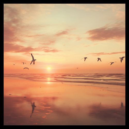 Plakat 50x50cm Spokojna Przystań na Arena.pl