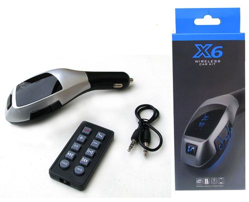 TRANSMITER FM GŁOŚNOMÓWIĄCY BLUETOOTH FM SD X6 na Arena.pl