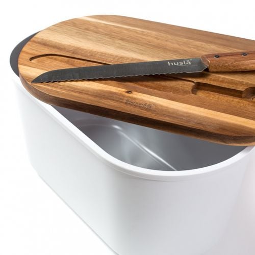 chlebak husla z deską do krojenia i nożem 73940 na Arena.pl