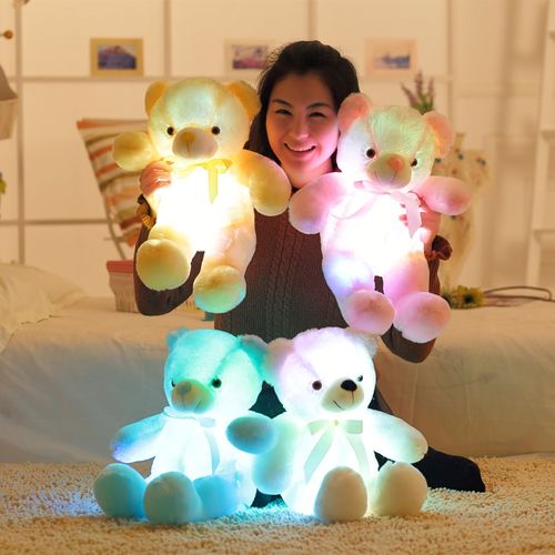 Miś pluszak lampka LED 45cm RÓŻOWY na Arena.pl