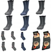 ZESTAW 6 par Skarpetki męskie Skarpety wełniane wielokolorowy r. 42-46