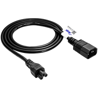 akyga kabel zasilający ak-nb-09a koniczynka iec c5 / c14 przedłużacz 1.5m