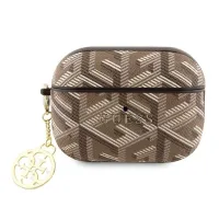 Etui Guess GCube Charm na AirPods Pro 2 - brązowe