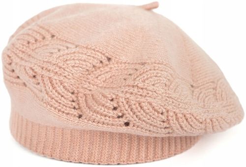 Elegancki beret damski Flossy Tones - ciepły i miły w dotyku Jasny różowy na Arena.pl
