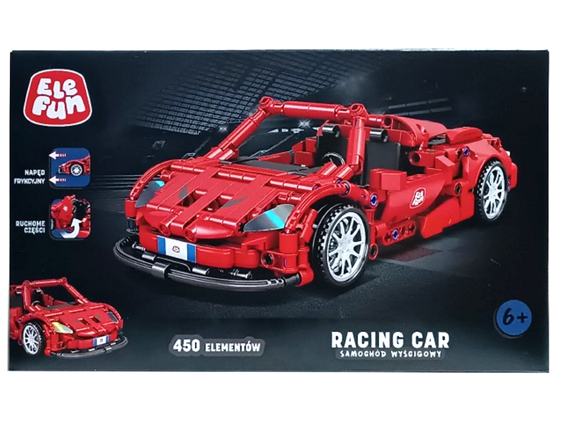 Klocki Elefun Racing Car Samochód wyścigowy C0905 zdjęcie 3