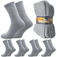 5x SKARPETY FROTTE BEZUCISKOWE SZARE MĘSKIE FROTA POLSKIE 44-46