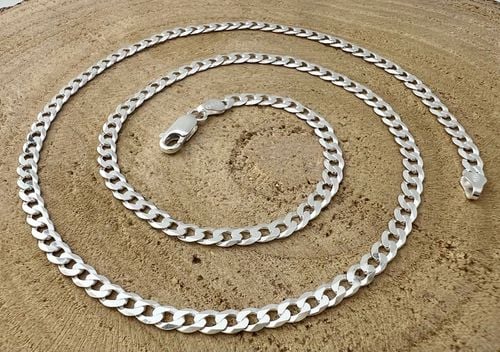 SREBRNY MĘSKI OKAZAŁY ŁAŃCUSZEK PANCERKA 045/55cm DLA NIEGO SREBRO 925 na Arena.pl