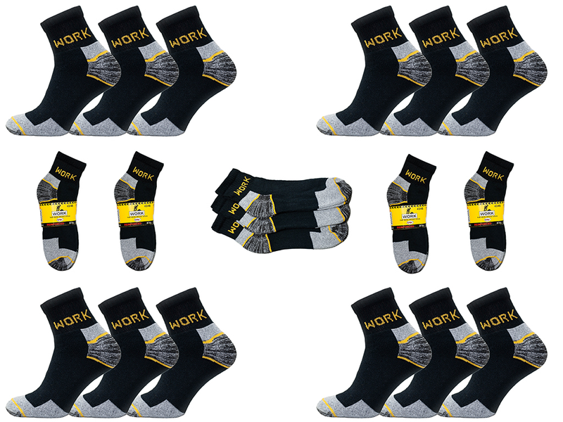 12x Skarpety WORK EKO KRÓTKIE ROBOCZE MOCNE FROTTE 43-46 zdjęcie 4