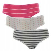 MORAJ Figi Majtki Dziewczęce 3-szt SERCA 80-86