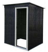 Domek narzędziowy metalowy 130x151x182 cm antracyt blaszak szopa