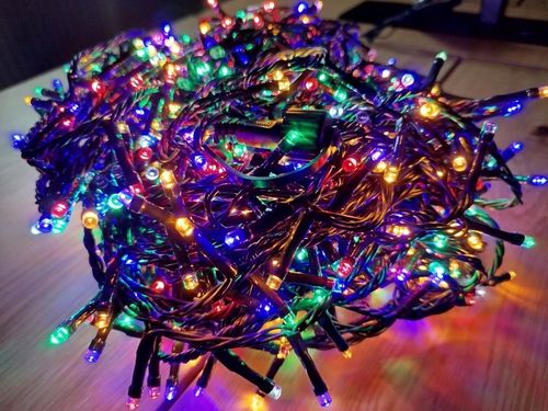 LAMPKI CHOINKOWE 800 LED TIMER NA CHOINKĘ CIEPŁY BIAŁY + FLASH ZIMNY BIAŁY na Arena.pl