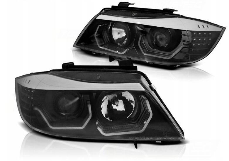 LAMPY Reflektory DO BMW E90/E91 OD 2005 DO 2008 Ringi 3D DIODOWE KIERUNKI zdjęcie 1