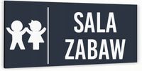 Tabliczka na drzwi SALA ZABAW Aluminium ATRACYTOWA DIBOND NADRUK UV